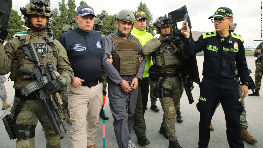 Accused Colombian drug lord Dairo Usuga 'Otoniel' extradited to the US, source says